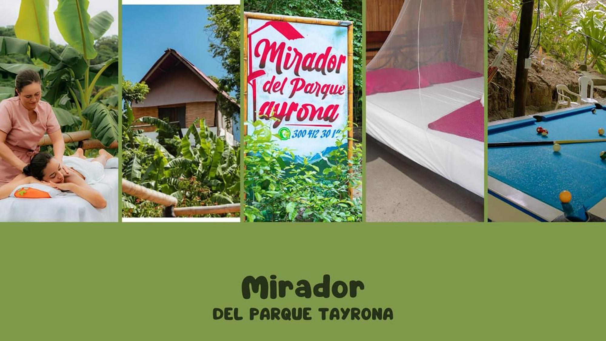 Hostal Mirador Dentro Del Parque Tayrona Ель-Зайно Екстер'єр фото